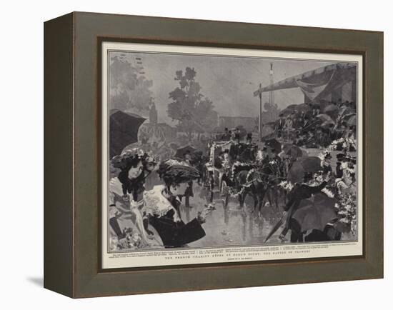 The French Charity Fetes at Earl's Court, the Battle of Flowers-Frederic De Haenen-Framed Premier Image Canvas