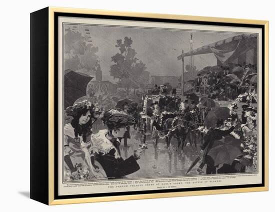 The French Charity Fetes at Earl's Court, the Battle of Flowers-Frederic De Haenen-Framed Premier Image Canvas