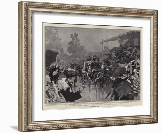 The French Charity Fetes at Earl's Court, the Battle of Flowers-Frederic De Haenen-Framed Giclee Print