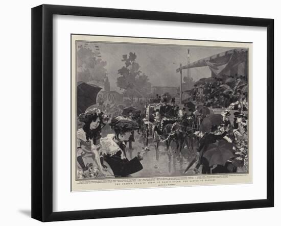 The French Charity Fetes at Earl's Court, the Battle of Flowers-Frederic De Haenen-Framed Giclee Print