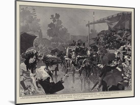 The French Charity Fetes at Earl's Court, the Battle of Flowers-Frederic De Haenen-Mounted Giclee Print