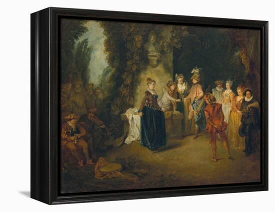 The French Comedy, after 1716-Jean Antoine Watteau-Framed Premier Image Canvas