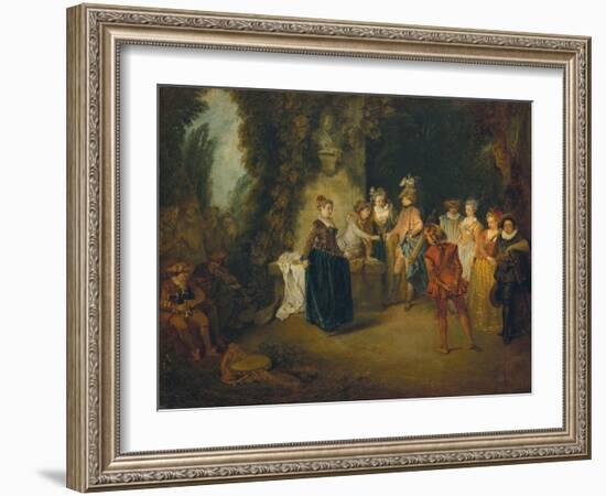 The French Comedy, after 1716-Jean Antoine Watteau-Framed Giclee Print