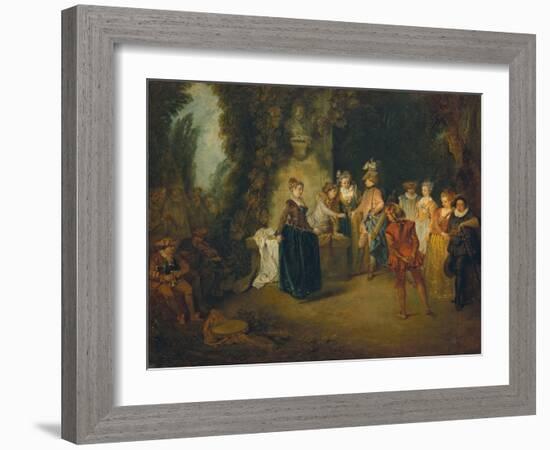 The French Comedy, after 1716-Jean Antoine Watteau-Framed Giclee Print