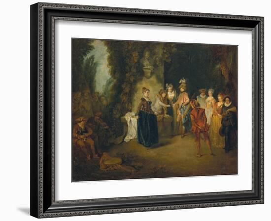 The French Comedy, after 1716-Jean Antoine Watteau-Framed Giclee Print