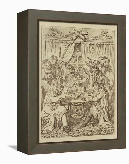 The French Consular Triumvirate, 1800-James Gillray-Framed Premier Image Canvas