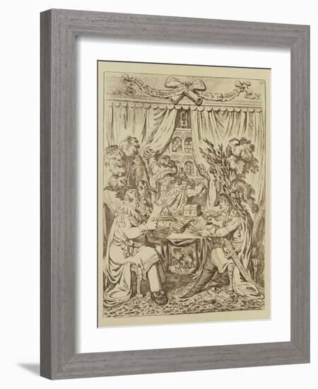 The French Consular Triumvirate, 1800-James Gillray-Framed Giclee Print