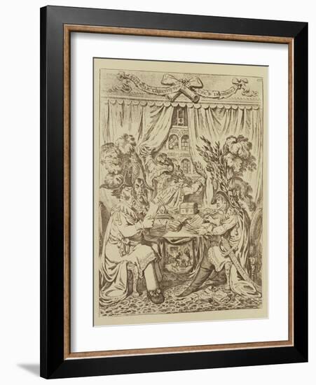 The French Consular Triumvirate, 1800-James Gillray-Framed Giclee Print