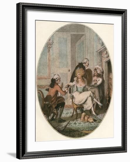 The French Fireside-null-Framed Giclee Print