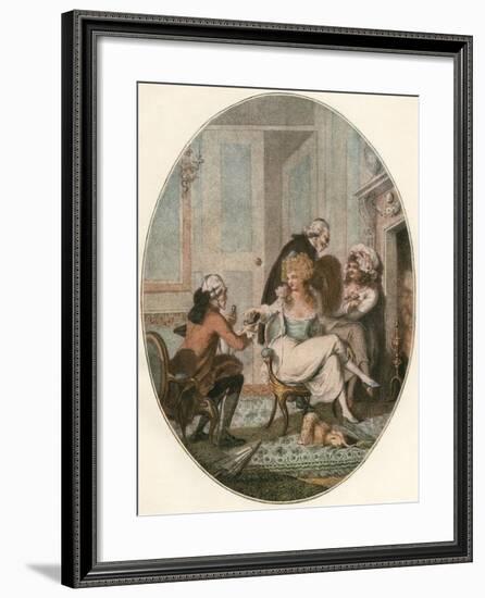 The French Fireside-null-Framed Giclee Print