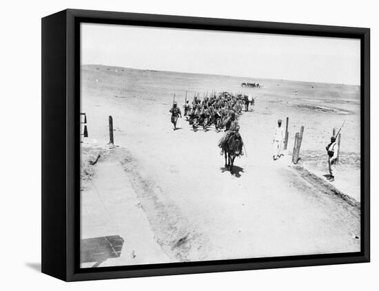 The French Foreign Legion on Manoeuvres, Boudenib, Morocco, 1911-null-Framed Premier Image Canvas
