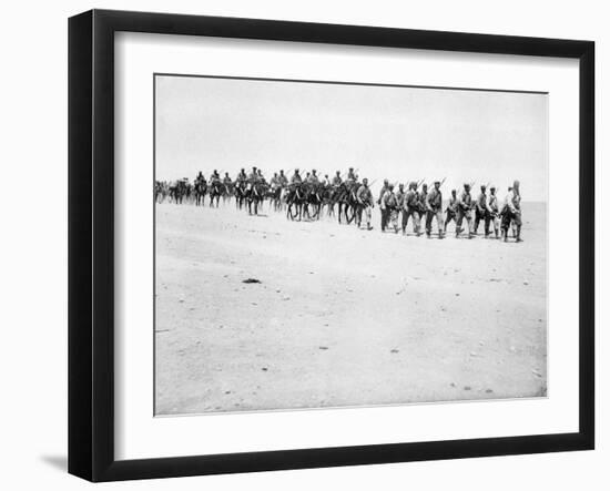 The French Foreign Legion on Manoeuvres, Boudenib, Morocco, 1911-null-Framed Giclee Print