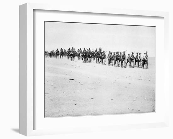 The French Foreign Legion on Manoeuvres, Boudenib, Morocco, 1911-null-Framed Giclee Print