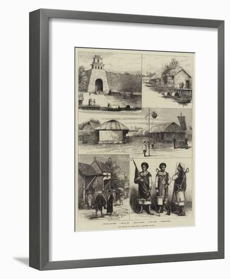 The French in Cochin China, Sketches of Hue-null-Framed Giclee Print