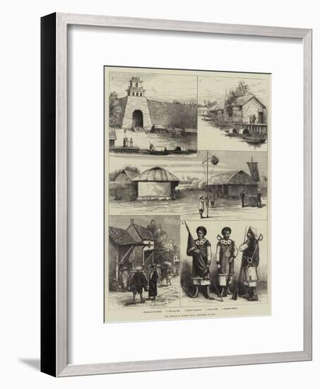 The French in Cochin China, Sketches of Hue-null-Framed Giclee Print