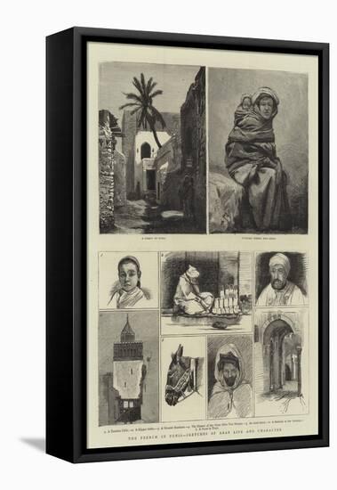 The French in Tunis, Sketches of Arab Life and Character-Harry Hamilton Johnston-Framed Premier Image Canvas