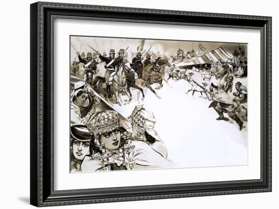 The French Invade Algeria-Angus Mcbride-Framed Giclee Print