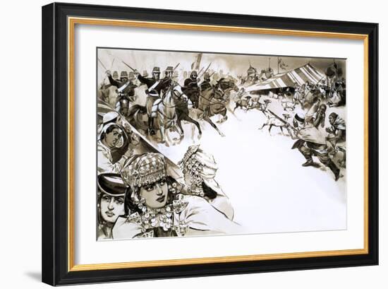 The French Invade Algeria-Angus Mcbride-Framed Premium Giclee Print