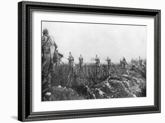 The French Launch their Offensive, 2nd Battle of Champagne, France, 25 September 1915-null-Framed Giclee Print