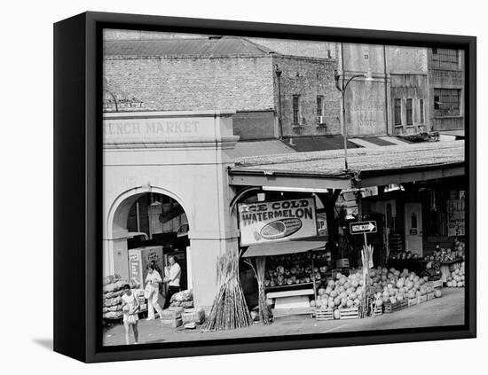 The French Market in New Orleans-null-Framed Premier Image Canvas