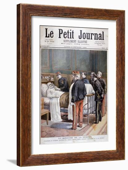 The French Minister for War Giving a Military Decoration, 1894-Jose Belon-Framed Giclee Print