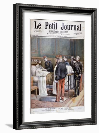 The French Minister for War Giving a Military Decoration, 1894-Jose Belon-Framed Giclee Print