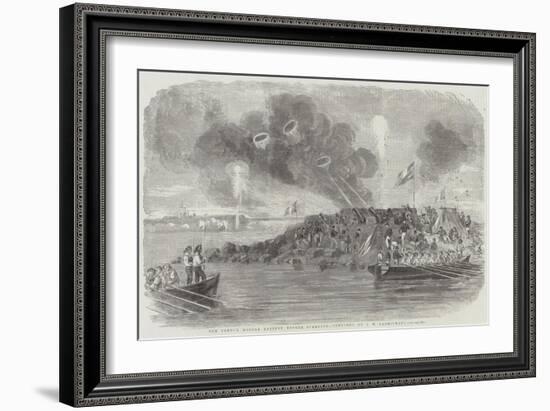 The French Mortar Battery before Sveaborg-John Wilson Carmichael-Framed Giclee Print