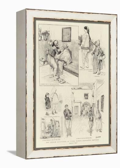 The French Occupation of Tunis, Native Character Sketches-null-Framed Premier Image Canvas