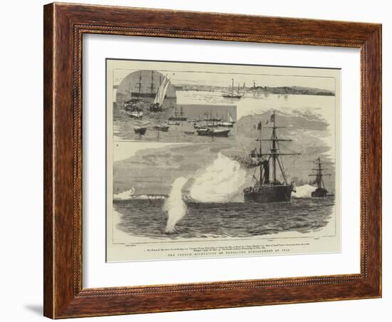 The French Occupation of Tunis, the Bombardment of Sfax-William Lionel Wyllie-Framed Giclee Print