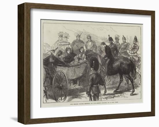 The French Prince Imperial at the Queen's Review, in Bushey Park-null-Framed Giclee Print