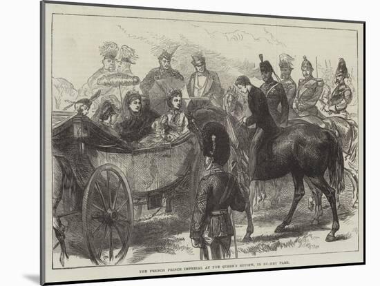 The French Prince Imperial at the Queen's Review, in Bushey Park-null-Mounted Giclee Print