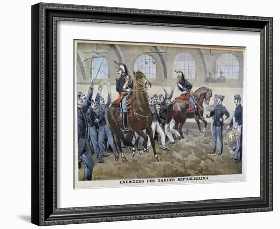 The French Republican Guard, 1899-F Meaulle-Framed Giclee Print