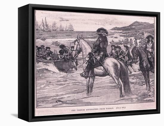 The French Retreating from Torbay Ad 1690-William Barnes Wollen-Framed Premier Image Canvas