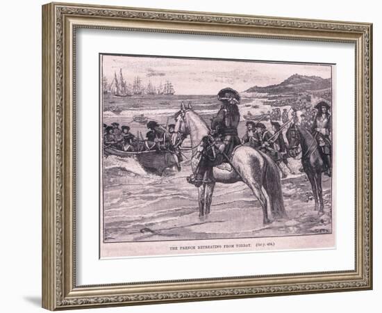 The French Retreating from Torbay Ad 1690-William Barnes Wollen-Framed Giclee Print