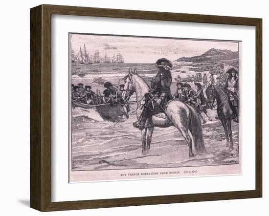 The French Retreating from Torbay Ad 1690-William Barnes Wollen-Framed Giclee Print