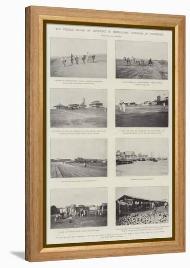 The French Sphere of Influence in Somaliland, Methods of Transport-null-Framed Premier Image Canvas