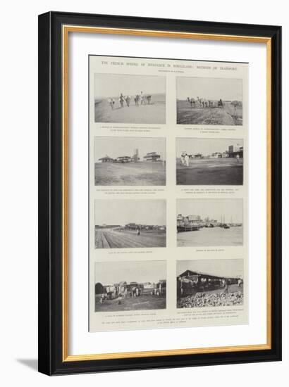 The French Sphere of Influence in Somaliland, Methods of Transport-null-Framed Giclee Print