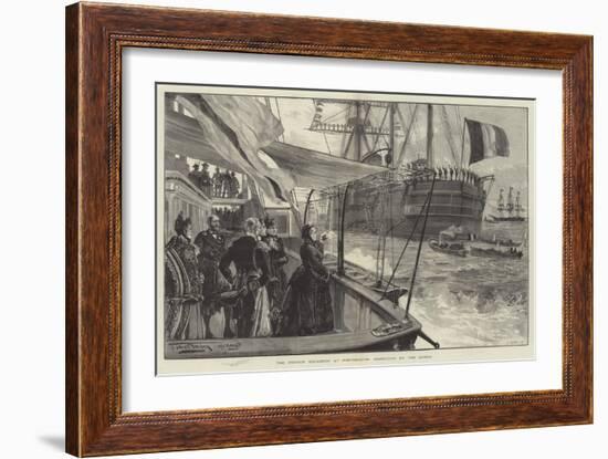 The French Squadron at Portsmouth, Inspection by the Queen-Thomas Walter Wilson-Framed Giclee Print