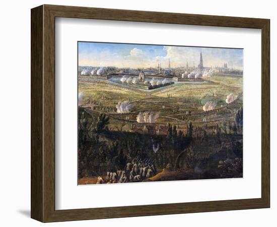 The French Successfully Besiege Antwerp, 21 to 31 May 1746-null-Framed Giclee Print