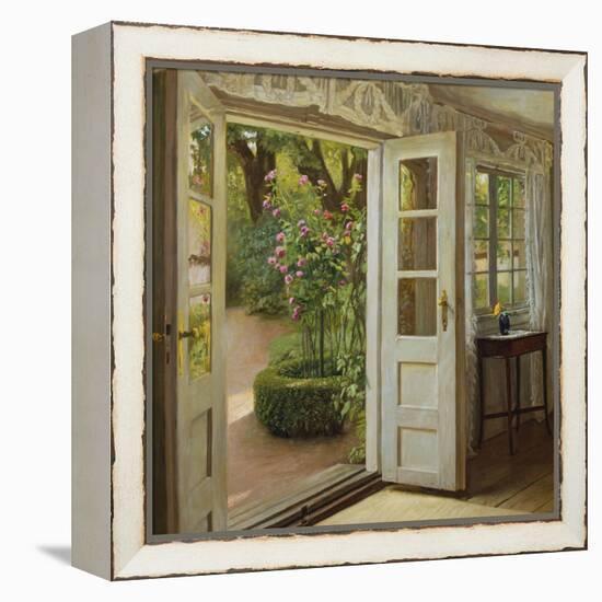 The French Windows-John Leopold Lubschitz-Framed Premier Image Canvas