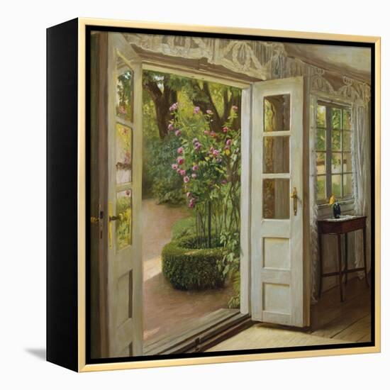 The French Windows-John Leopold Lubschitz-Framed Premier Image Canvas