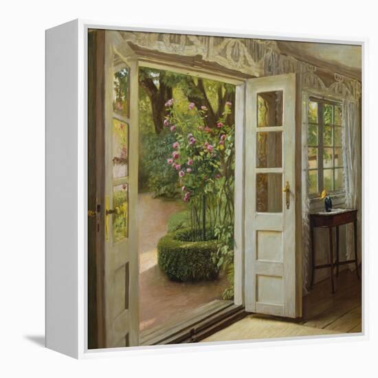 The French Windows-John Leopold Lubschitz-Framed Premier Image Canvas