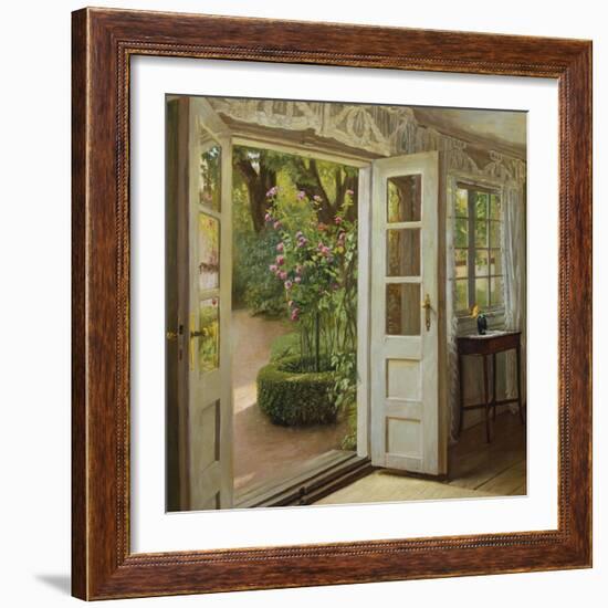 The French Windows-John Leopold Lubschitz-Framed Giclee Print