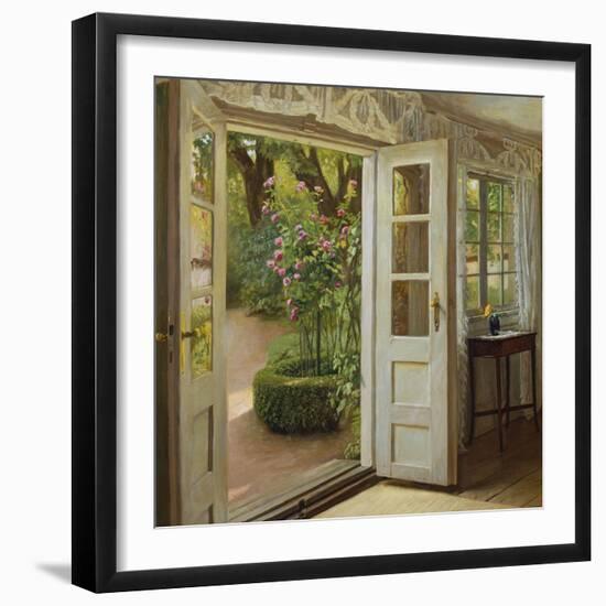 The French Windows-John Leopold Lubschitz-Framed Giclee Print