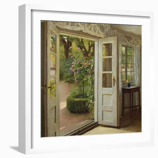 The French Windows-John Leopold Lubschitz-Framed Giclee Print