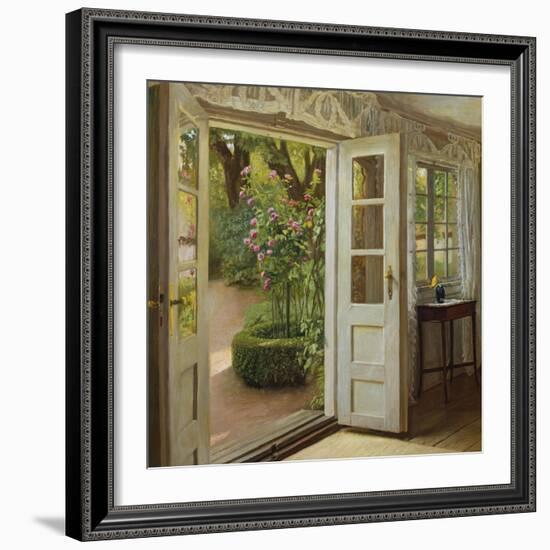 The French Windows-John Leopold Lubschitz-Framed Giclee Print