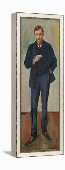 The Frenchman, Marcel Archinard, C.1904 (Oil on Canvas)-Edvard Munch-Framed Premier Image Canvas