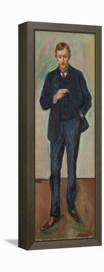 The Frenchman, Marcel Archinard, C.1904 (Oil on Canvas)-Edvard Munch-Framed Premier Image Canvas