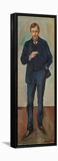 The Frenchman, Marcel Archinard, C.1904 (Oil on Canvas)-Edvard Munch-Framed Premier Image Canvas