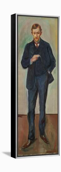 The Frenchman, Marcel Archinard, C.1904 (Oil on Canvas)-Edvard Munch-Framed Premier Image Canvas